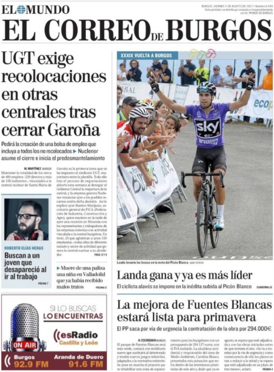 esRadio_CyL's tweet photo. 🗞️Las #portadas de los diarios de @edigrup en #CastillayLeón. No te pierdas @DiarioCyLMundo, @diariodeleon, @diariodesoria y @correodeburgos https://t.co/9JMehbFU7h