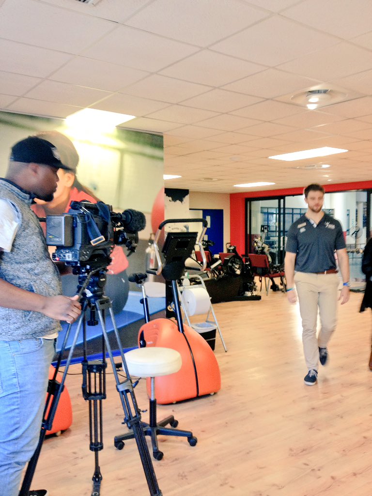 Sportscience_sa's tweet photo. We are excited to have @eNCA in the building interviewing @RobsEvans on his latest research project. https://t.co/gcq4mfU847