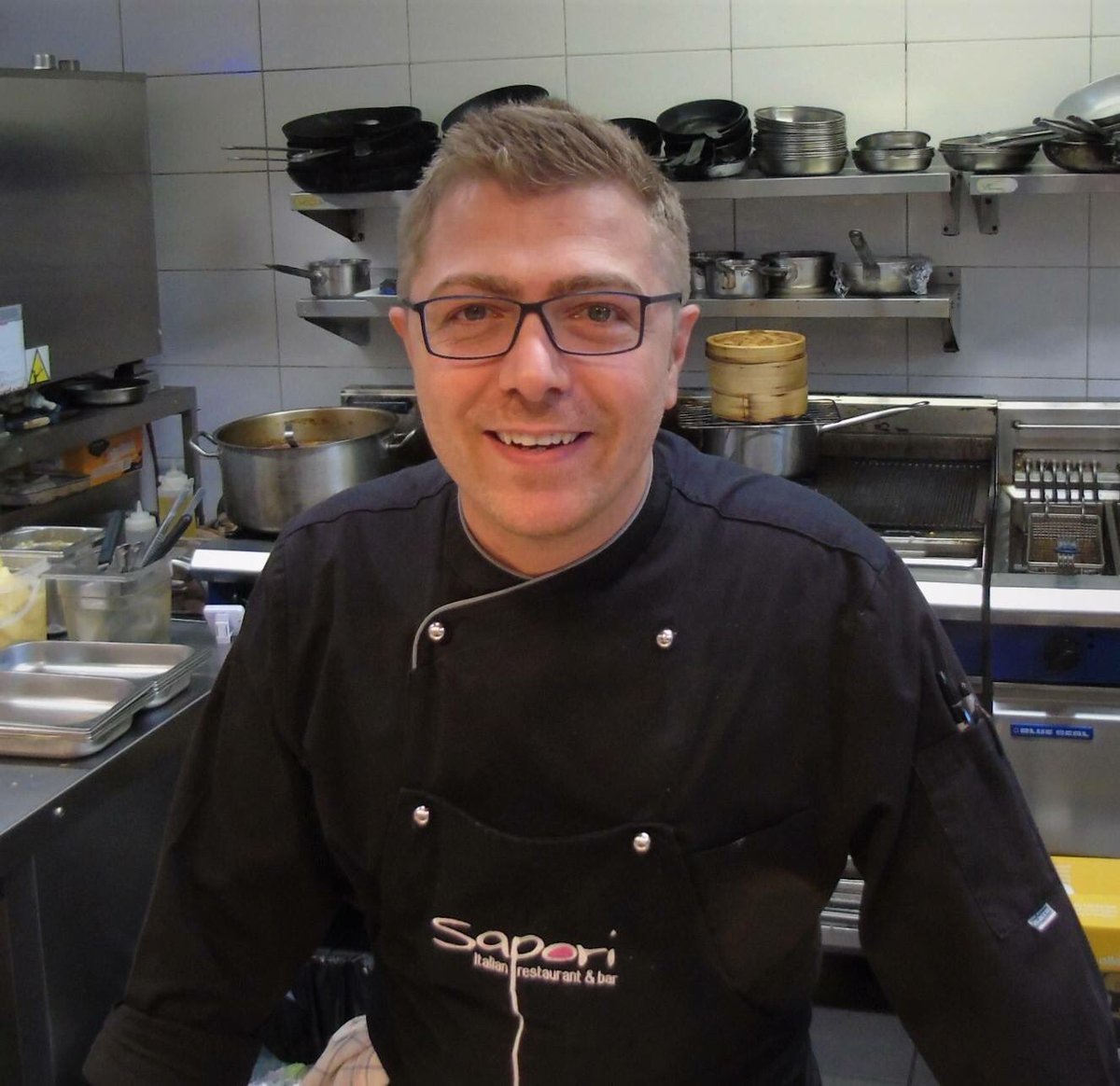 SaporiUK's tweet photo. Tune in to @BBCLeicester now to hear our very own @AndreaScarpat11! #chicchefs https://t.co/oliitK7Sbt