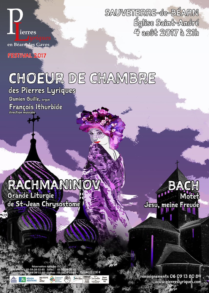 ce soir à 21h à l'église de Sauveterre concert du Chœur de Chambre. Au programme, Bach et Rachmaninov. Réservation pierreslyriques.com