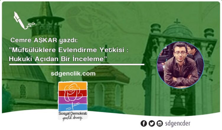 Arkadaşlarımızdan <a href="/cemreaskar/">Cemre Aşkar</a> yeni kanun tasarısında yer alan "müftülüklere evlendirme yetkisi"ni detaylıca yazdı. 
sdgenclik.com/av-cemre-askar…
