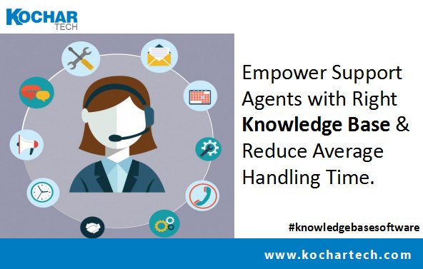 KocharTech's tweet image. Empower support agents with right #knowledgebase &amp;amp; Reduce Average Handling Time.
#CX  #KnowledgeManagementTools #CXM
goo.gl/m7RoZo