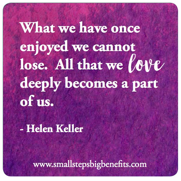 lizsmallsteps's tweet photo. When we love something it stays, forever. It becomes a part of us. https://t.co/2GCqWQhPqI