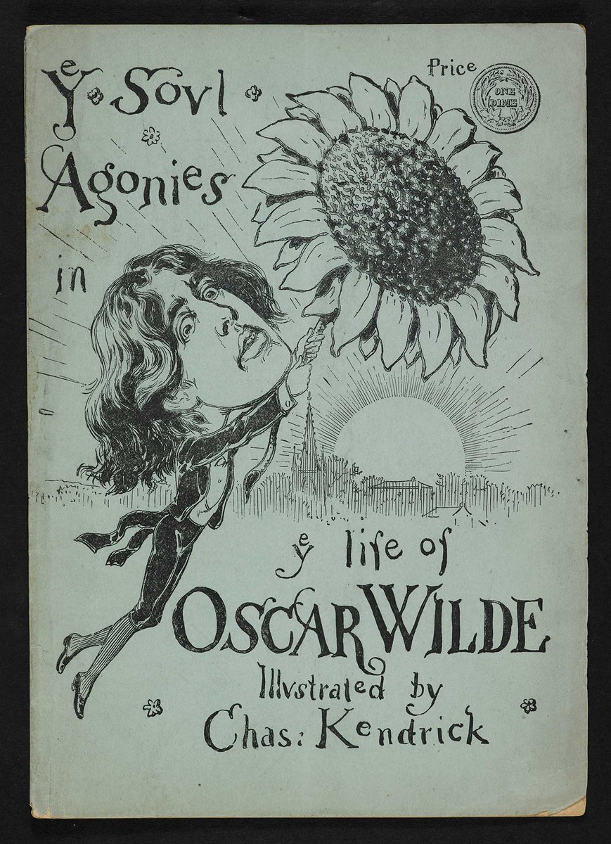 britishlibrary's tweet photo. Oscar Wilde was caricatured by artists like Charles Kendrick whose illustrations were more cruel than comic https://t.co/hPoinpWt4L #BLGayUK https://t.co/GcdZqPPJGI