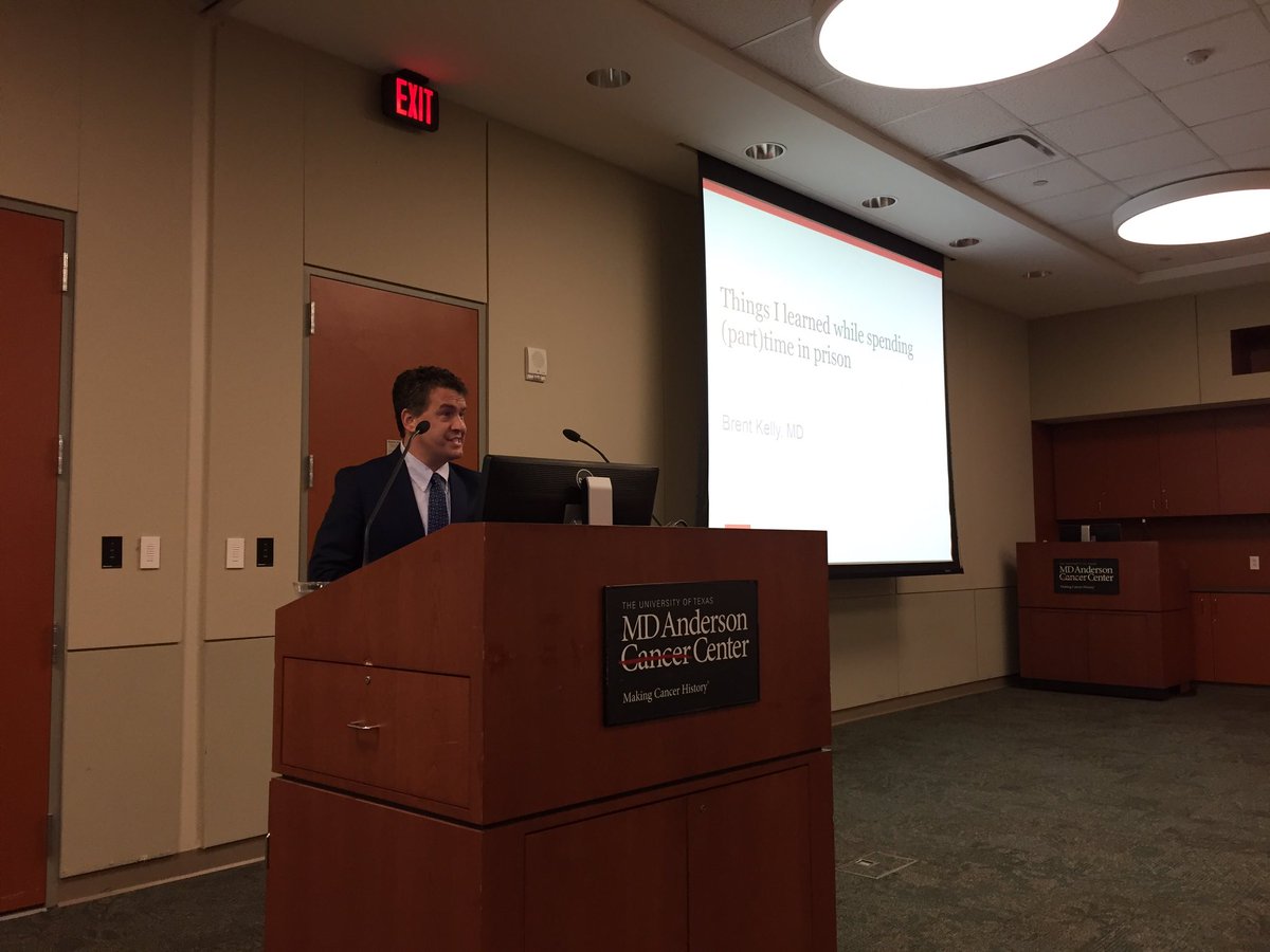 Learning from a great mentor and friend this morning! Honored to have Dr. Brent Kelly joining us from <a href="/utmbhealth/">UTMB Health</a> #mdandersonnews