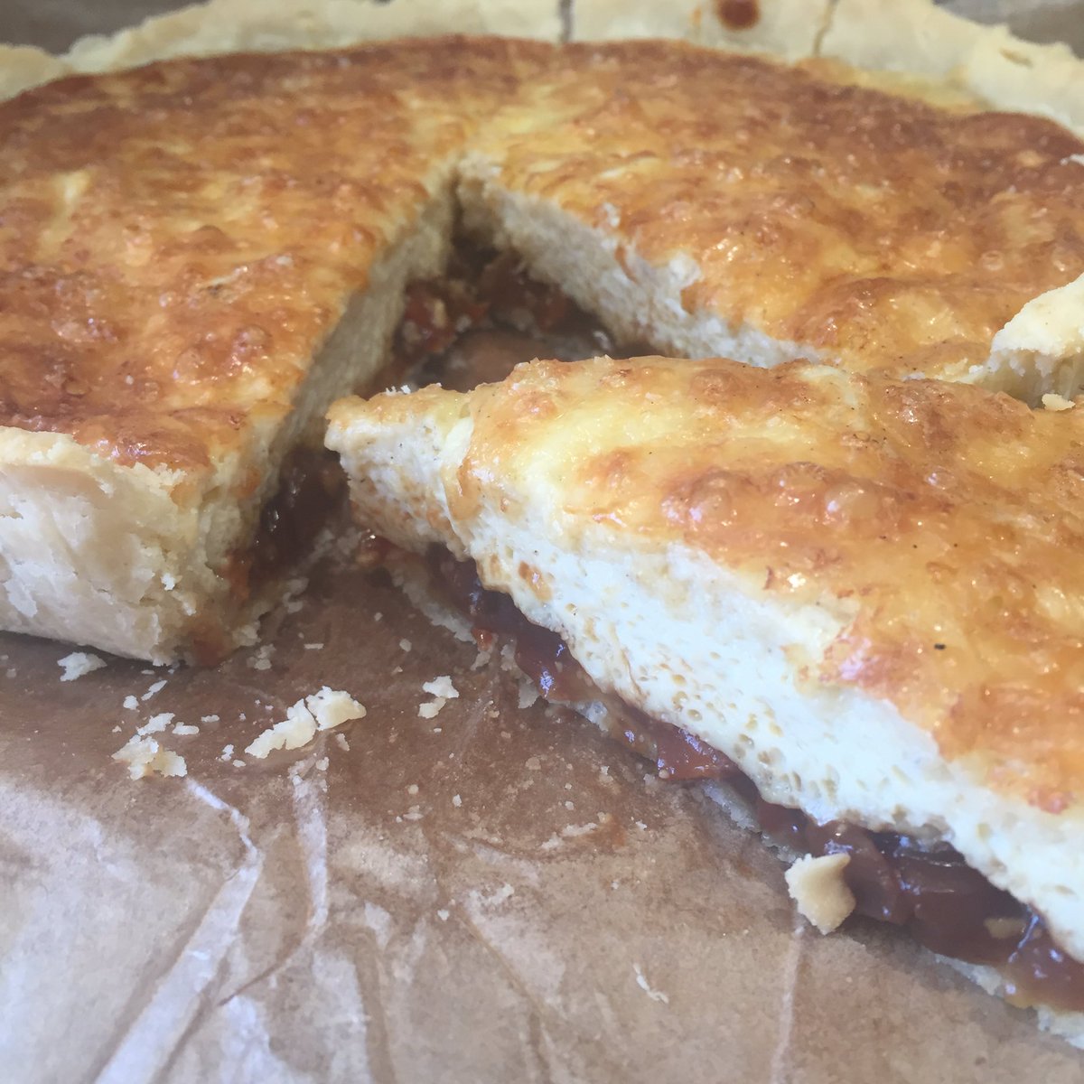 KitchenPembs's tweet image. Gluten free ploughman's Pie. 3 slices available 😍 #Pembrokeshire #wales #eatclean