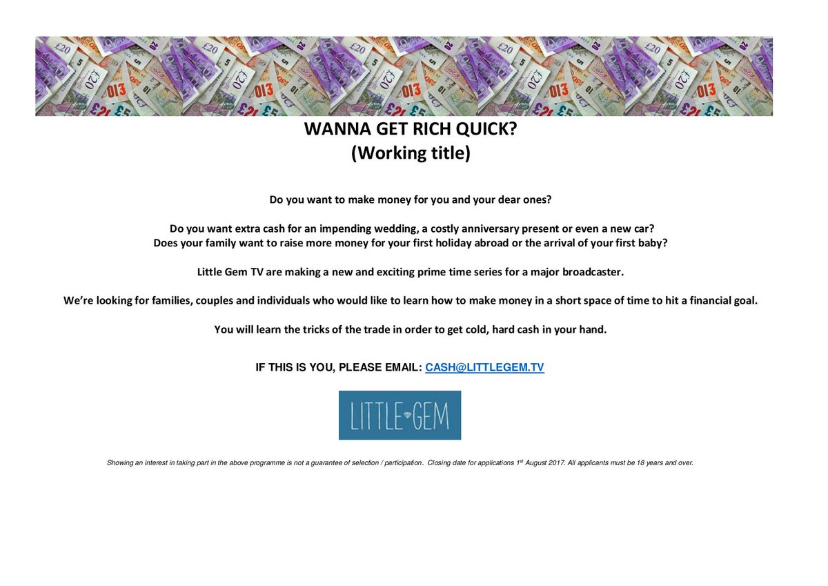 <a href="/kerryp18/">Kerry- TV Casting</a> Could you pls RT? Looking for UK #homeowners who's kids have left home  for new Channel 4 show #extraCash #BeOnTV