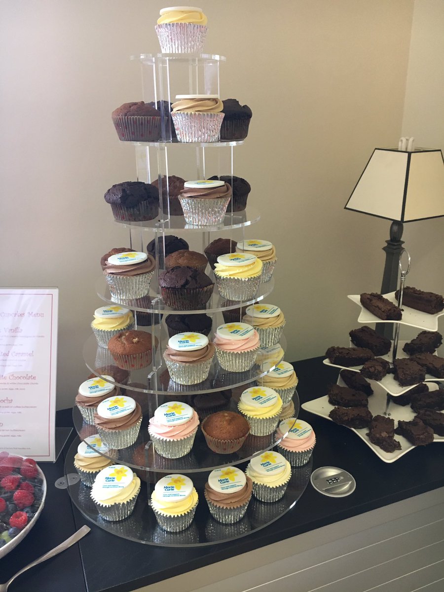 Thanks <a href="/heidiclcupcakes/">Heidi Stone</a>  for our amazing <a href="/mariecurieuk/">Marie Curie</a> #cupcakes for our teaparty we also have #vegan #glutenfree choices