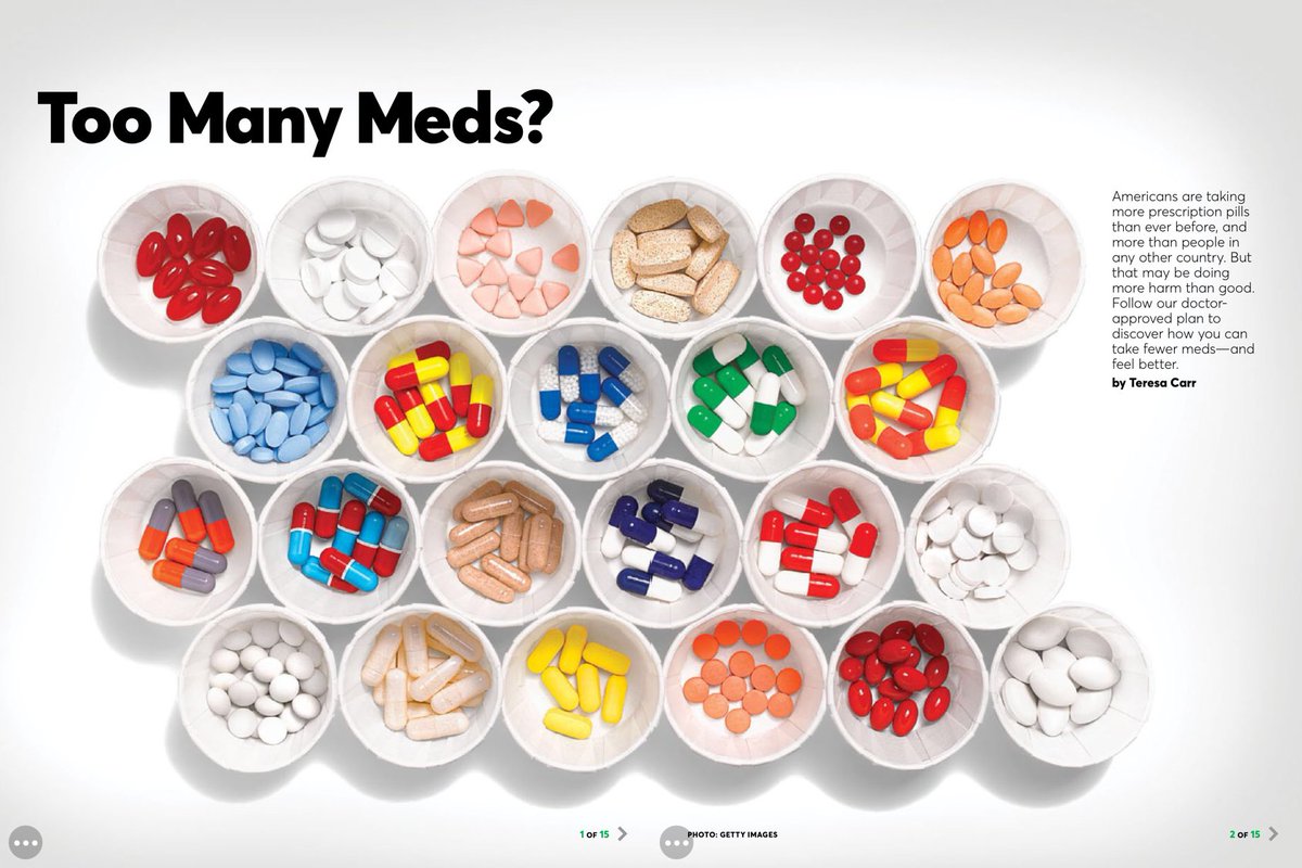 EricTopol's tweet photo. Yes. Way Too Many Meds. Think De-prescribe.
https://t.co/wMKo2ysWvs #OA
Superb @ConsumerReports by @TeresaRCarr @MLTellado https://t.co/dHcMXIYpN5