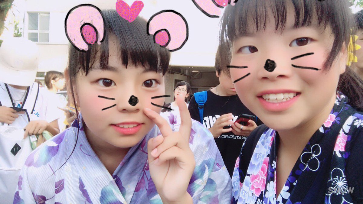 yuna07102's tweet photo. せりかと💓
岡崎の花火大会じゃないお祭り行ったー！
東海オンエアに会ってきた💓
生てつやとざわくんととしみつやばかったー！！！
全員に会いたかったな...

ボイメンの弟みたいな？のnineってグループの野々田奏くんに話しかけられた！かっこよかった💓 https://t.co/yANJ1wXhL3