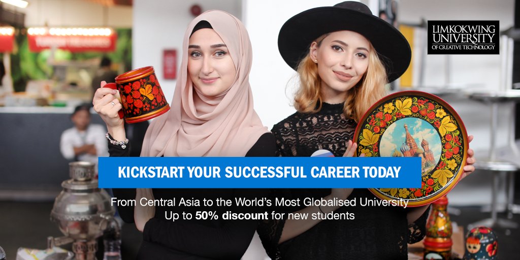 Limkokwing_MY's tweet photo. Calling students from #CentralAsia! Get ready to pack your bags & fly to #Malaysia for an educational experience like no other. #NextIntake https://t.co/7hMZJmOch1