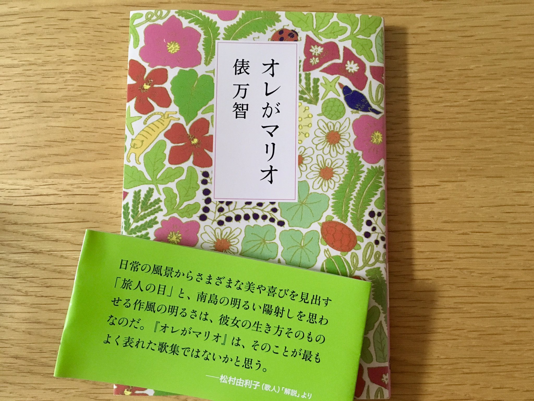 俵万智 第五歌集 オレがマリオ 文庫になりました 解説は松村由利子さん 表紙は石垣島出身のテキスタイルデザイナー ミムリさん 最強の布陣で 幸せな一冊に オレが今マリオなんだよ 島に来て子はゲーム機に触れなくなりぬ T Co