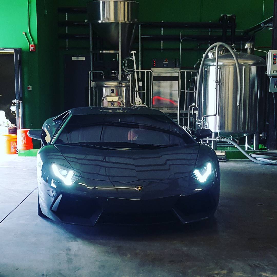 Sometimes it makes sense to have a Lambo in the brewery...