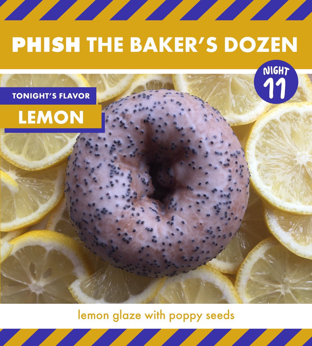 weedpedia420's tweet photo. Here we go! A little Lemmon song this evening maybe? #phishbakersdozen #phishmerch #phanart #msg #yemsg #phish @phish #donut #donuts #nyc https://t.co/Si1fVAkXaY