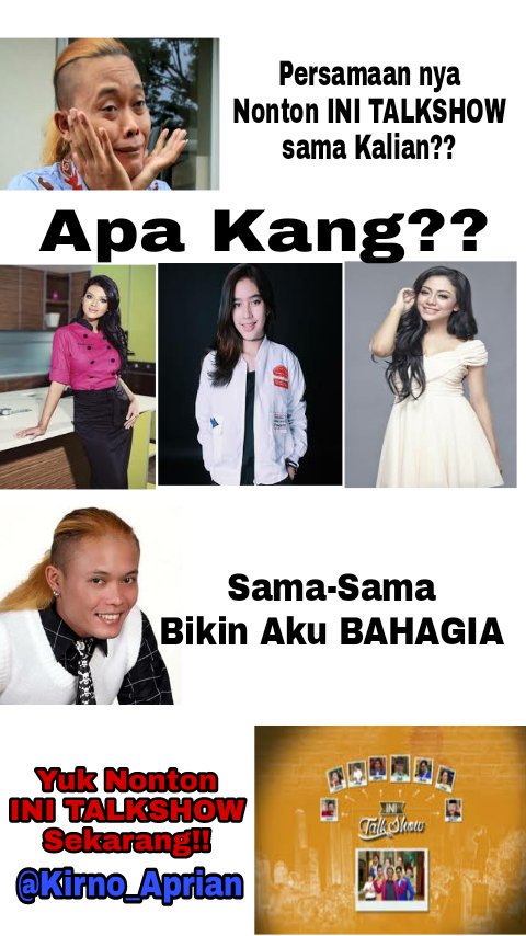 minelbinmien's tweet photo. @Ini_Talkshow Yuk Nonton @Ini_Talkshow Bidadari Cantik Menungu Kita nih Guys..!! @CunayyH @kiruners20  #Jam8NontonITSWeekend https://t.co/g6leax4CPo