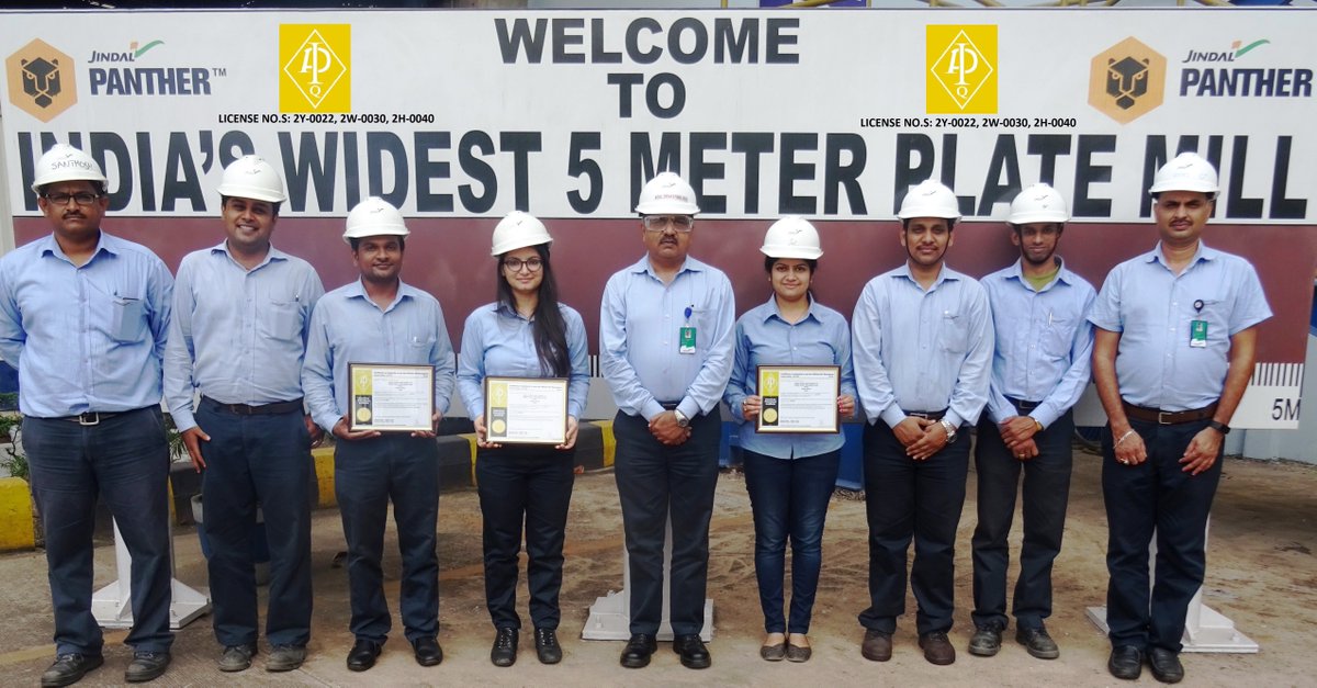 APIGlobal's tweet photo. An immense amount of teamwork went into the @JSPLCorporate Angul plant's #APIMonogram certification to API 2H, 2Y & 2W! 1/3 #APIGlobal https://t.co/dVAVkCB9OO