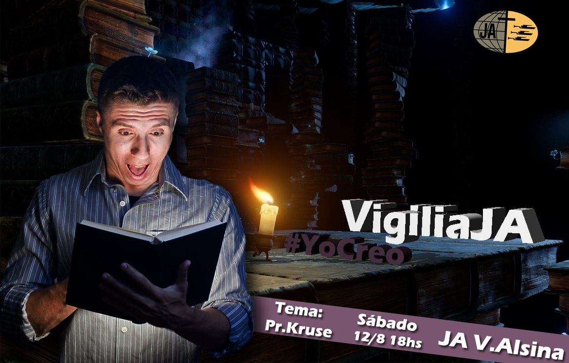 JA_SyS's tweet photo. 👉Llega a #ValentinAlsina la🙏 #VigiliaJA #YoCreo 12/8 de⏰18 a 00hs con la Visita de @raul_kruse y Muchas Partes🎶 Especiales😄 https://t.co/2LjQJjNlQD