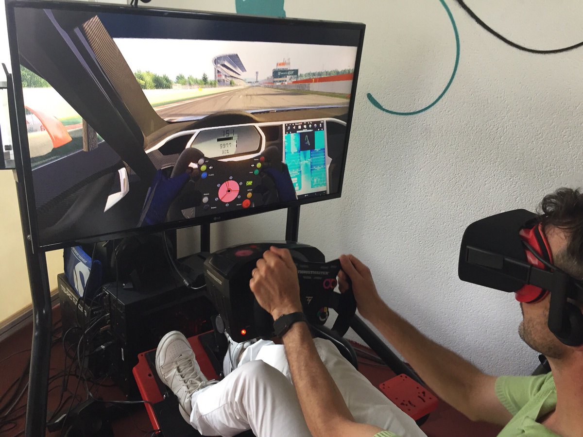 EGTChampionship's tweet photo. @markgemmell test drives the Electric GT #VirdualRace.
More information visit https://t.co/H83Eh1oYPV
#GamingNews #HiSpeedSim #AgeofLight https://t.co/FqvhBvBjfx