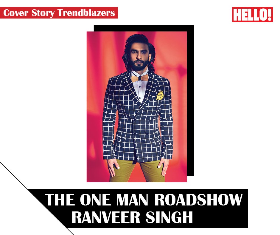 HELLOmagIndia's tweet photo. HELLO! enters the universe of the man-of-the-moment… need we say more? #HELLOExclusive #RanveerSingh https://t.co/KroUEPwyH0