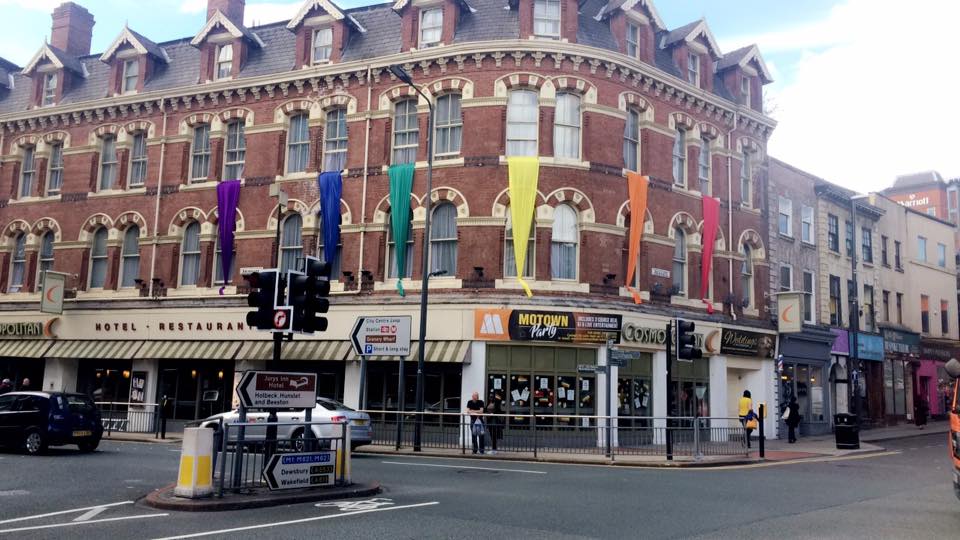 cosmoleeds's tweet image. It's here! #LeedsPride weekend starts now.  50% off all drinks from 3pm til 8pm today only!