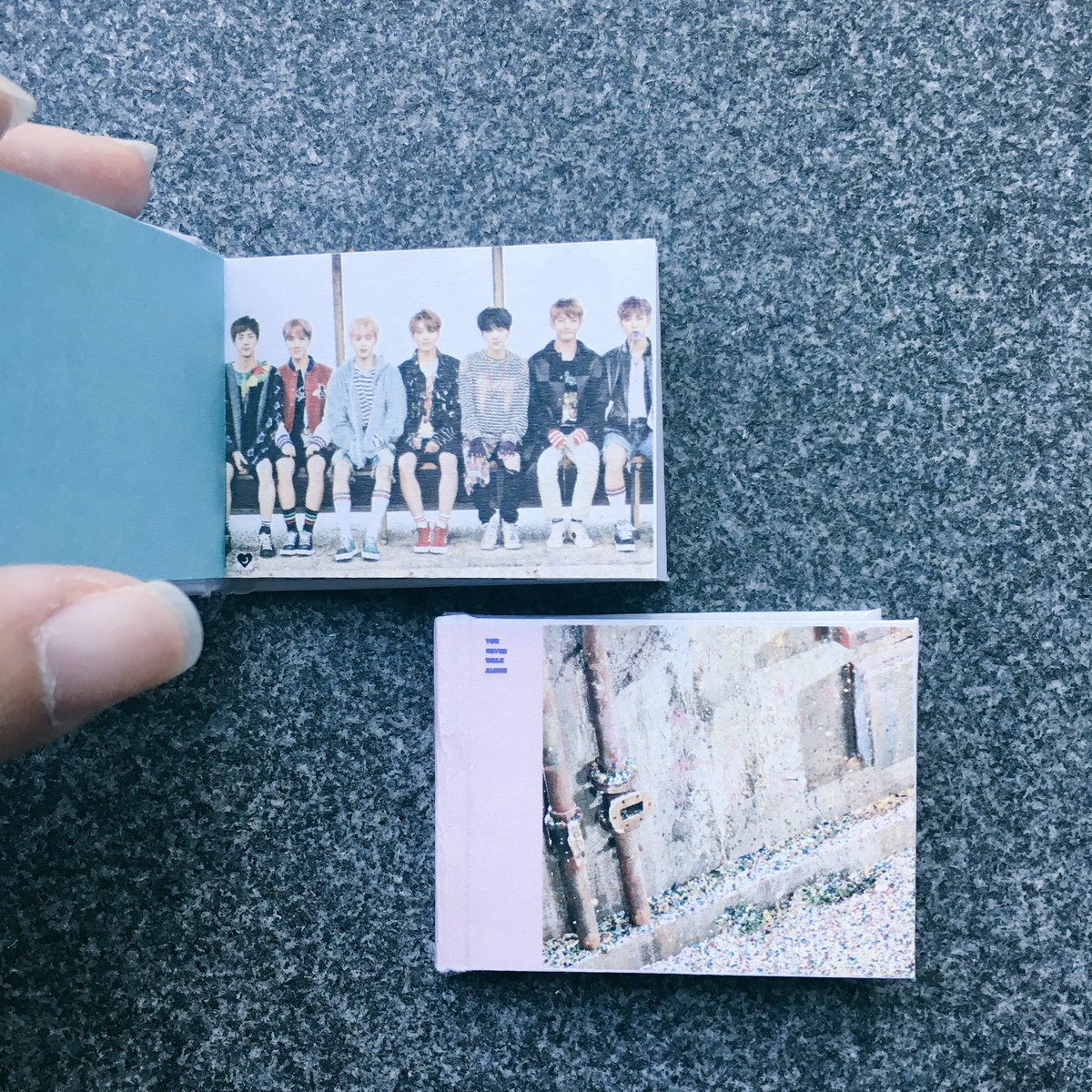 yoongi2seokjoon's tweet photo. Omg @zafpls made some mini YNWA albums:,) https://t.co/VJzFqmUjKe