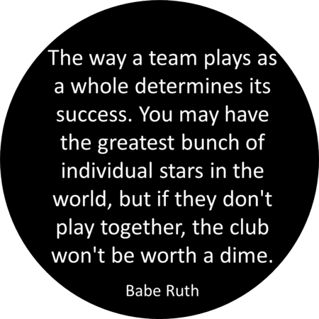 The way a #team plays as a whole determines its #success. (Babe Ruth)
#connectingstrengths #teamwork #leadership #leiderschap #motivation