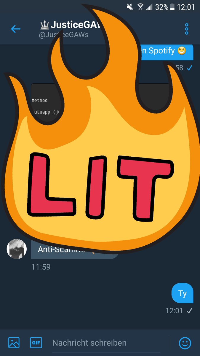 IchMagTwitch's tweet photo. @JusticeGAWs scamt nicht https://t.co/8IYhkvaoQK