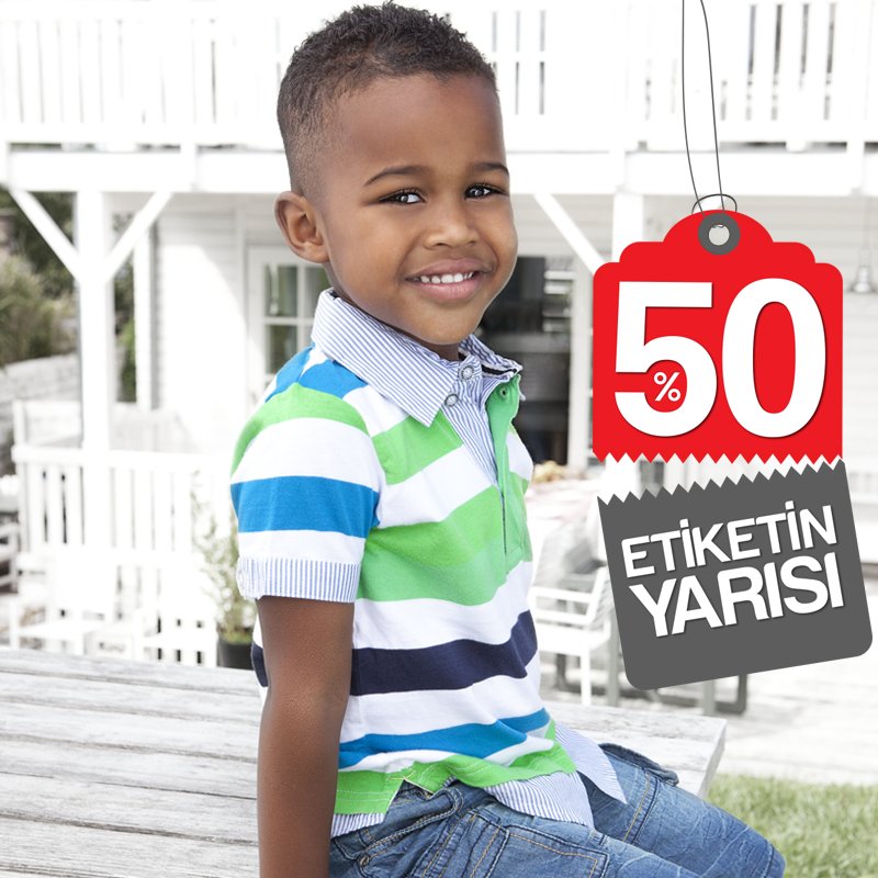 Minik oğlunuza özel birbirinden renkli t-shirtler , şortlar ve daha fazlası NET %50 indirimle Kanz mağazalarında!