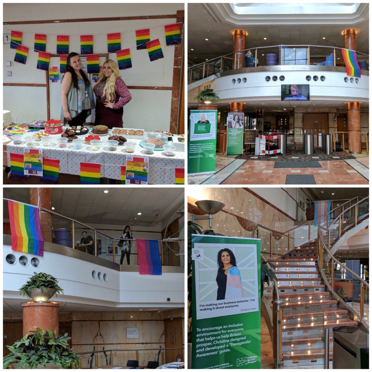 LBGRainbow's tweet photo. ๐@LeedsPride this weekend! Our HO in Leeds is ready ๐ณ๏ธโ๐Colleagues raising funds today for @AlbertKennedyTr #LBGLovesPride #LGBT #charity https://t.co/FLvCZLNwWG