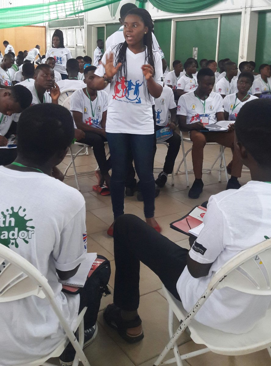 amewu_grace's tweet photo. Abstinence is the best choice, says Health Ambassador to peers #AHAC17 #AdHealthGh @GAH_Clubs @YAMghana @CyrilOtabil @YaaBenewaa7 https://t.co/Tq74y76C9h