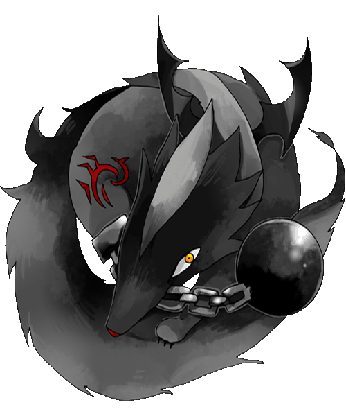 さぼてん うばたま On Twitter かっこいい 炎みたいに揺れる尻尾とか 羽とか足枷とか ナイトメアは心くすぐる要素が満載ですよねw 2枚目の装飾画も素敵だ