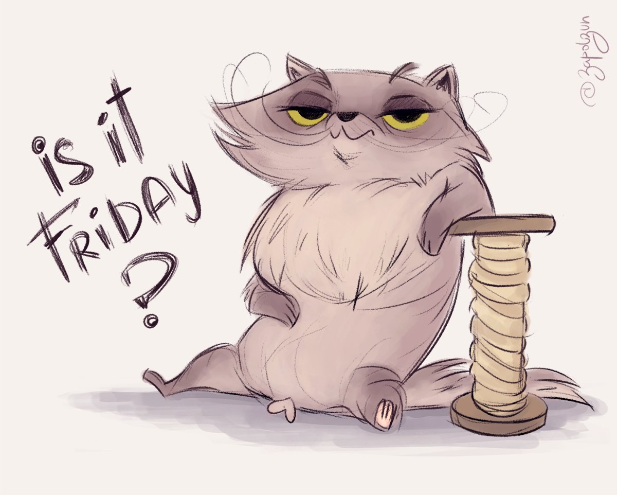 I was not ready, oh gosh 
#heyfriday #sketch #cat #ilovecats #crazycatlady #happyweekend #digitalart #cute #funny
