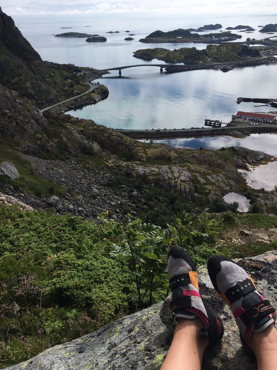 View from the top. #Gandalf #Lofoten #henningsvaer #lovehate