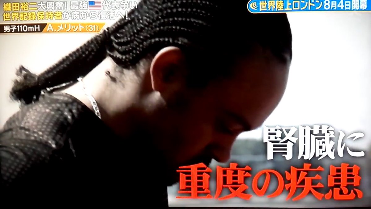 Shingo Tsukamoto 今日から世界陸上開幕ですね 私の注目は男子110mハードル世界記録保持者のアリエス メリット選手 絶望的な病を乗り越え 再び世界の頂点を目指す姿に勇気付けられる ファイト O T Co Emirk2iwaa Youtubeさんから