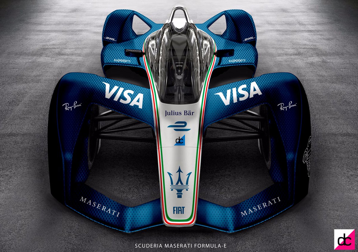 dnlcrssmdsgn's tweet photo. #ICYMI Maserati concept livery @Behance portfolio: "Maserati Formula-e 2018 Concept Livery" https://t.co/ChRR0meRnA #FormulaE #maserati https://t.co/PWNzpftoc3