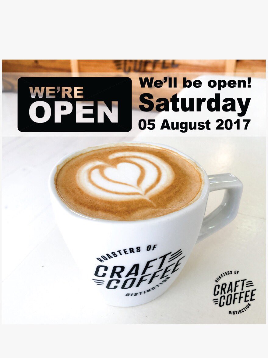 Bring a friend and share a coffee. We'll be open tomorrow ☕️😀 50 Gwigwi Mrwebi street, Newtown.