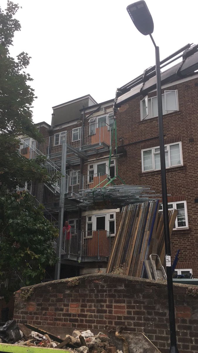 BarzelSteel's tweet photo. Fred, Mike & the team are seen hard at work #Erecting #Metal #FireStairs at a #BuildingBlock
#Staircase #Building #Construction https://t.co/CuMSS0yEBQ