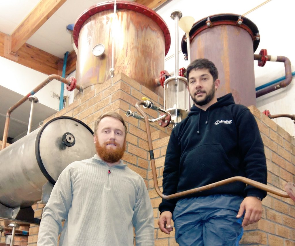 <a href="/ElsenburgWine/">Elsenburg Kelder</a> running some hanepoot through the still.