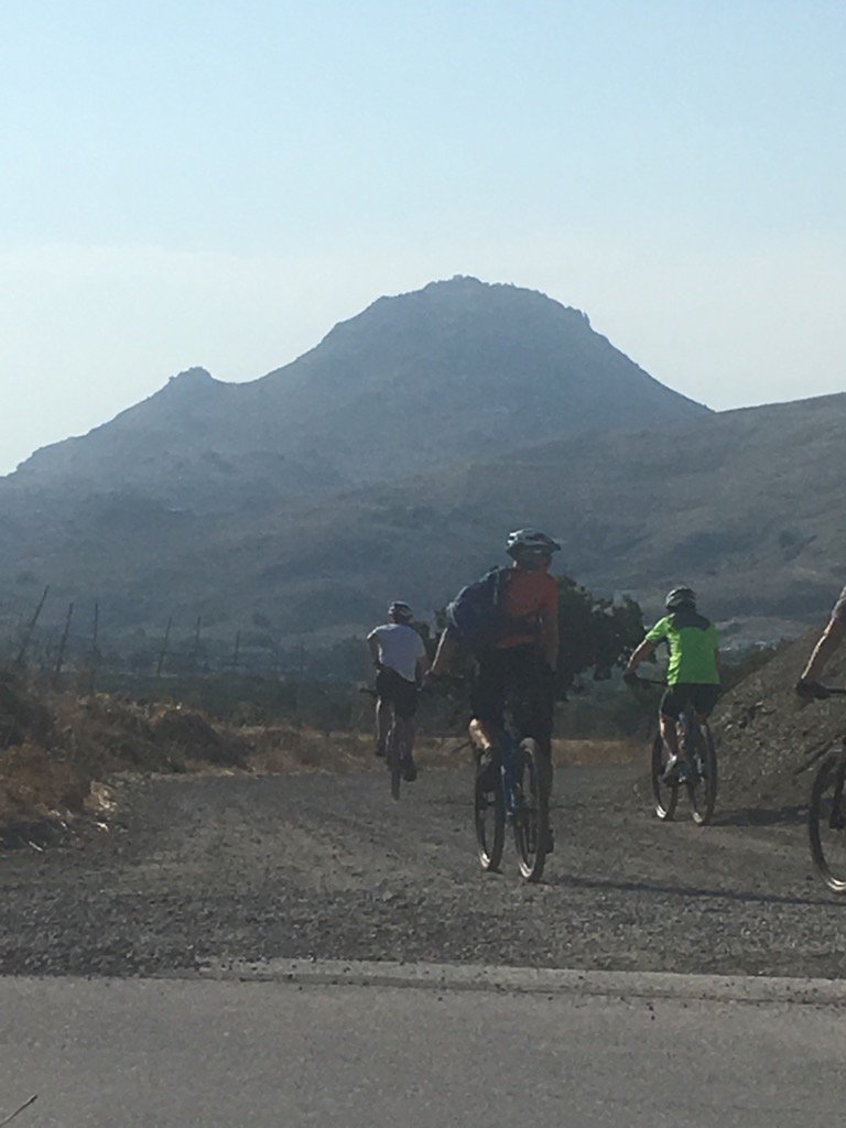 Mark the bike guide utters the words of it's only to the top of that! <a href="/NeilsonLemnos/">Neilson Portomyrina Palace Beachclub</a>