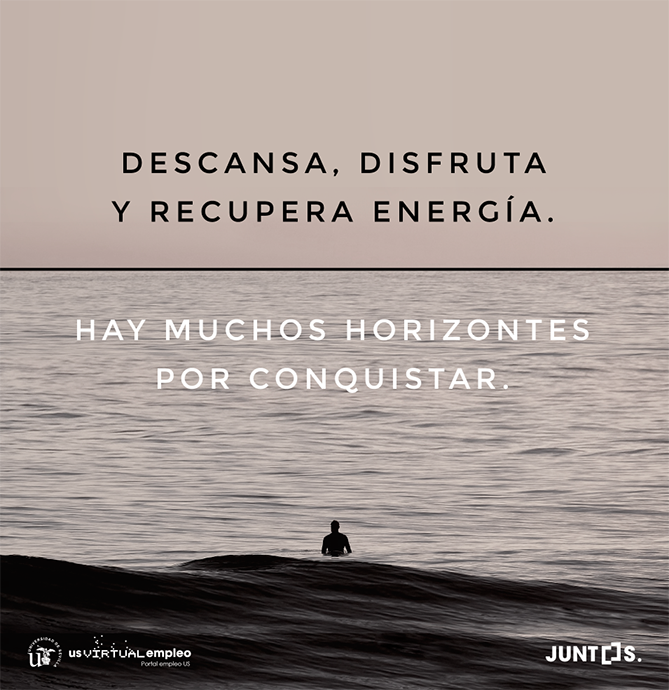 El descanso es necesario también para identificar, perseguir y alcanzar nuevos objetivos. #JUNTOS
