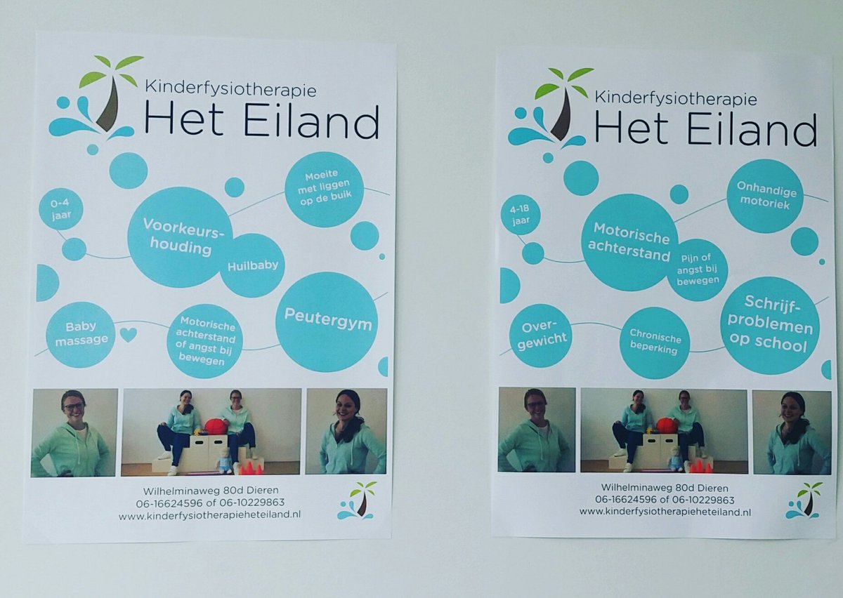 kftheteiland's tweet photo. Onze nieuwe praktijkposters #kinderfysiotherapie #poster #ondernemen https://t.co/TOr0zOPEi6