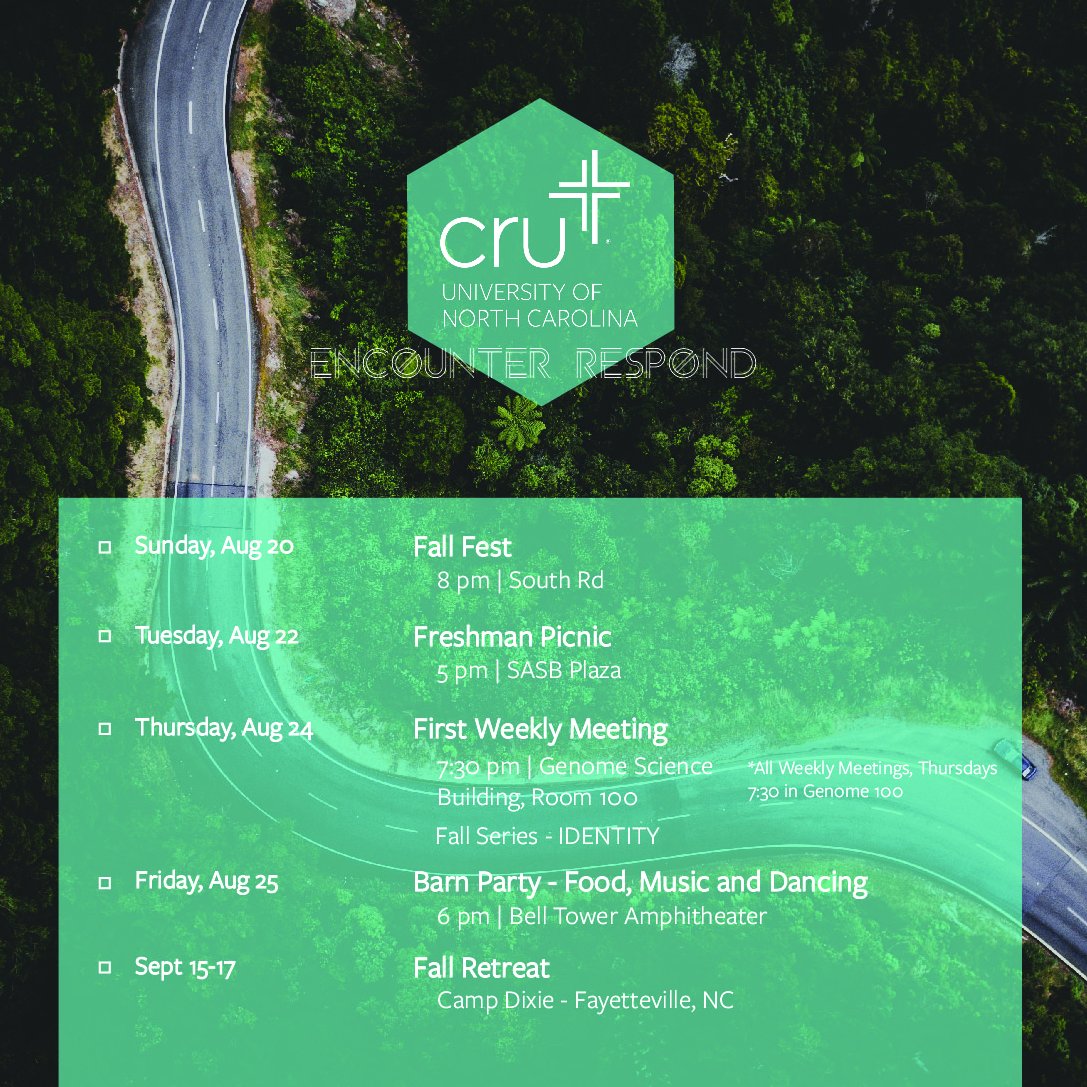 Fall semester is almost here! Mark your calendars with these upcoming events and we will see you soon!