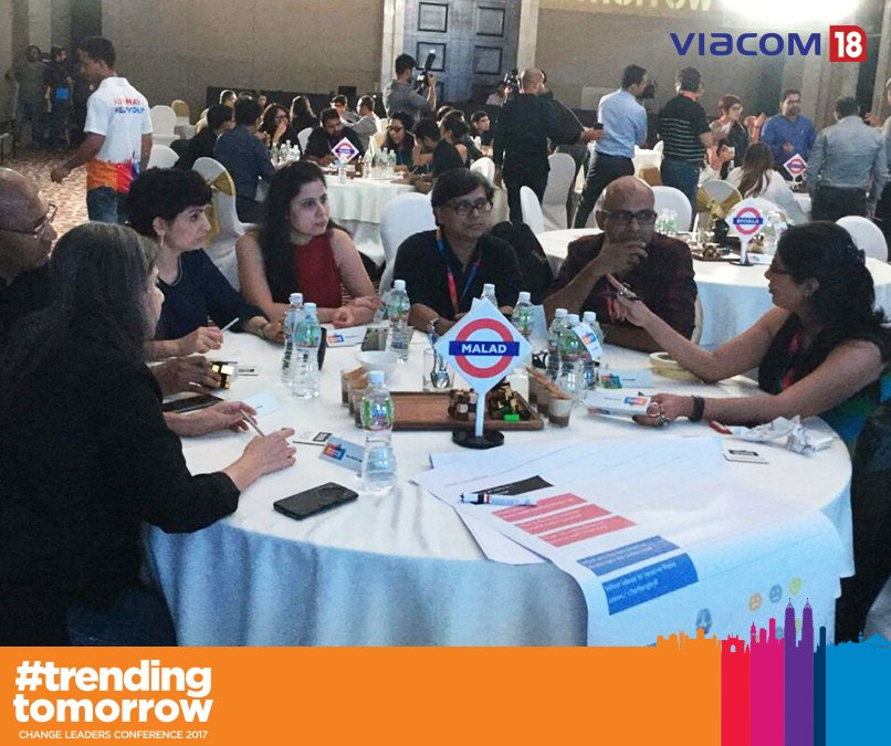 viacom18's tweet photo. The leaders of Viacom18 are deep in discussion about #TrendingTomorrow at the #ChangeLeadersConference. https://t.co/RXiz8XPhrt