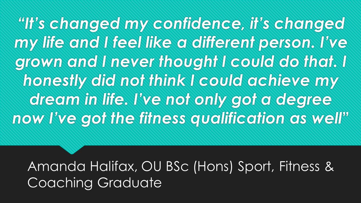 OU_Sport's tweet image. Be inspired by Amanda&apos;s story &amp;amp; study sport &amp;amp; fitness at the OU open.ac.uk/blogs/OU-Sport… #LifeChangingLearning
