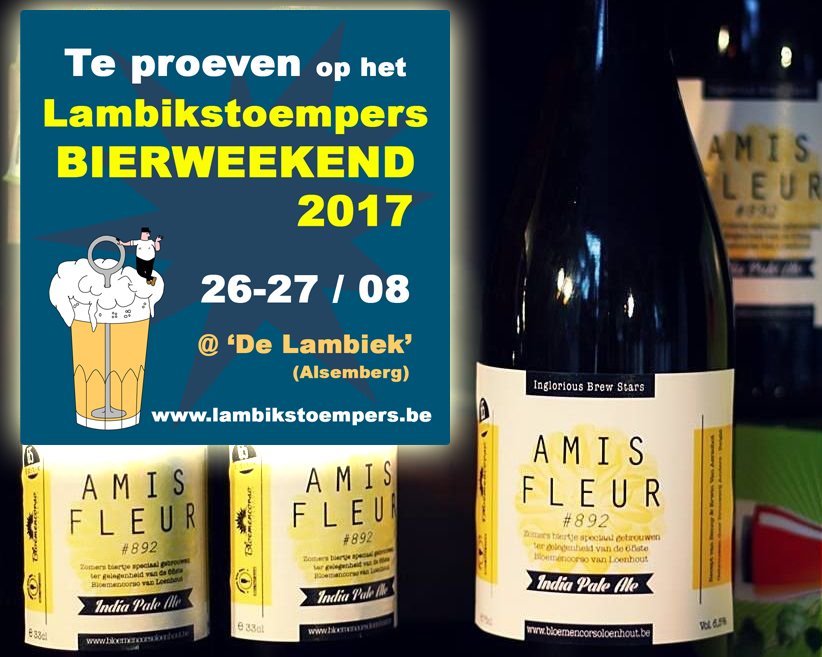 Zelfs Amis Fleur #892 #bier van <a href="/ibrewstars/">IngloriousBrewStars</a> van de partij op het Lambikstoempers Bierweekend, 26-27 augustus - lambikstoempers.be/nl/bierweekend…
