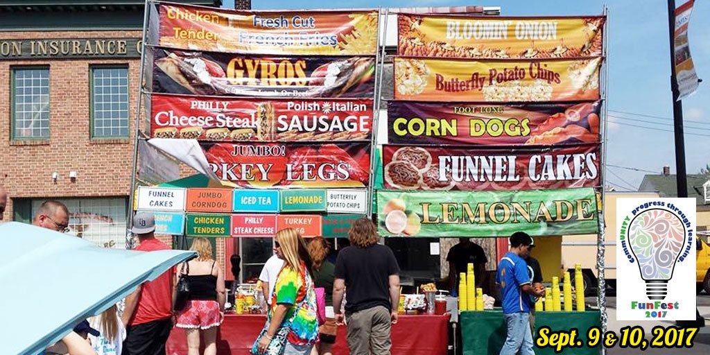 funfesthazleton's tweet image. Funfest is known for the food. Come back and see your favorite vendors on Sept. 9 and 10.