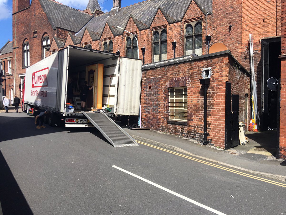 We made it! Our driver Steve from <a href="/rjamesonevents/">R Jameson Event Transport</a> arrived safe and early for the get in at <a href="/Cfieldtheatres/">ChesterfieldTheatres</a> Pomegranate Theatre!