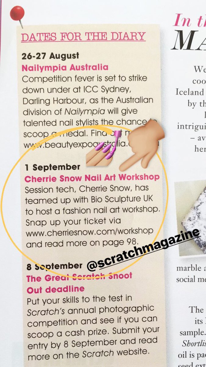 CherrieSnow's tweet photo. Four weeks until my #FashionNailArtWorkshop ❣️💅🏼 For all the details go to link in bio👆🏼#nailartcourse #fashionnailfriday #fridayfeeling 💛 https://t.co/DO9uXFcUL2