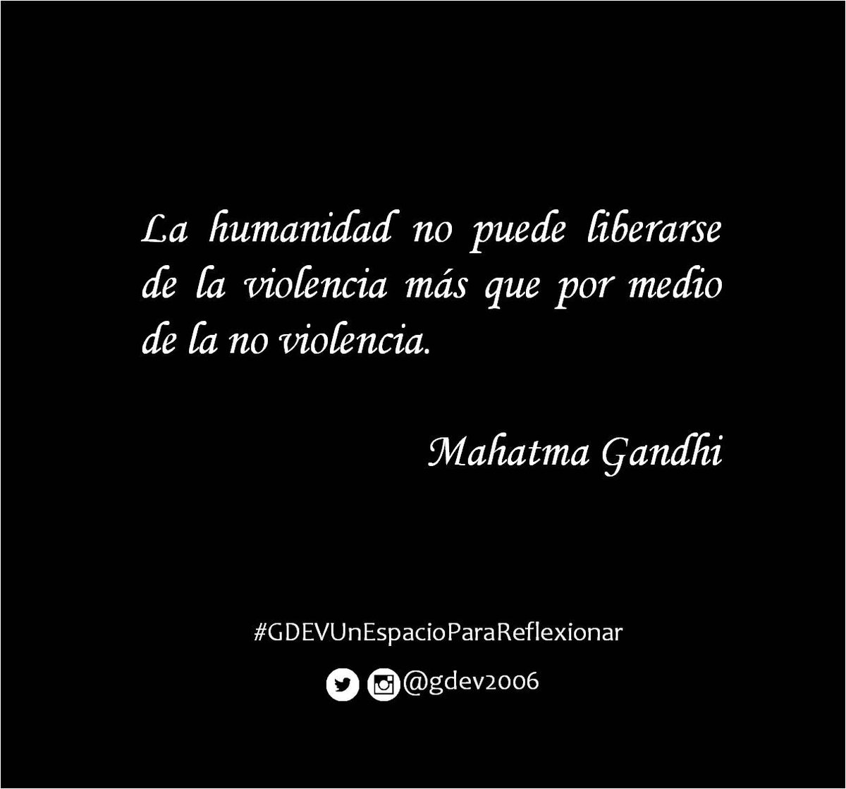 gdev2006's tweet image. #GDEVUnEspacioParaReflexionar