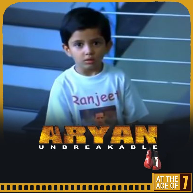 The story of #Aryan, who had to choose between his career and his family. Well, you saw me being the adorable son of Sohail Khan. #IWas7